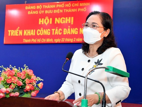 Đồng chí Nguyễn Thị Lệ: Cần xây dựng mô hình tổ chức sản xuất linh hoạt Đồng chí Nguyễn Thị Lệ phát biểu. Ảnh: VIỆT DŨNG