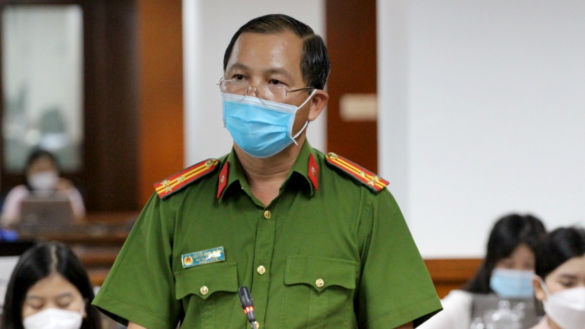 Thượng tá Nguyễn Mạnh Trưởng, Phó Trưởng Phòng Cảnh sát Phòng cháy chữa cháy & cứu nạn cứu hộ (Ảnh: T.Nhân)