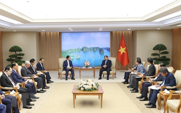 Thu tuong Pham Minh Chinh tiep Do truong Phnom Penh Khuong Sreng hinh anh 2