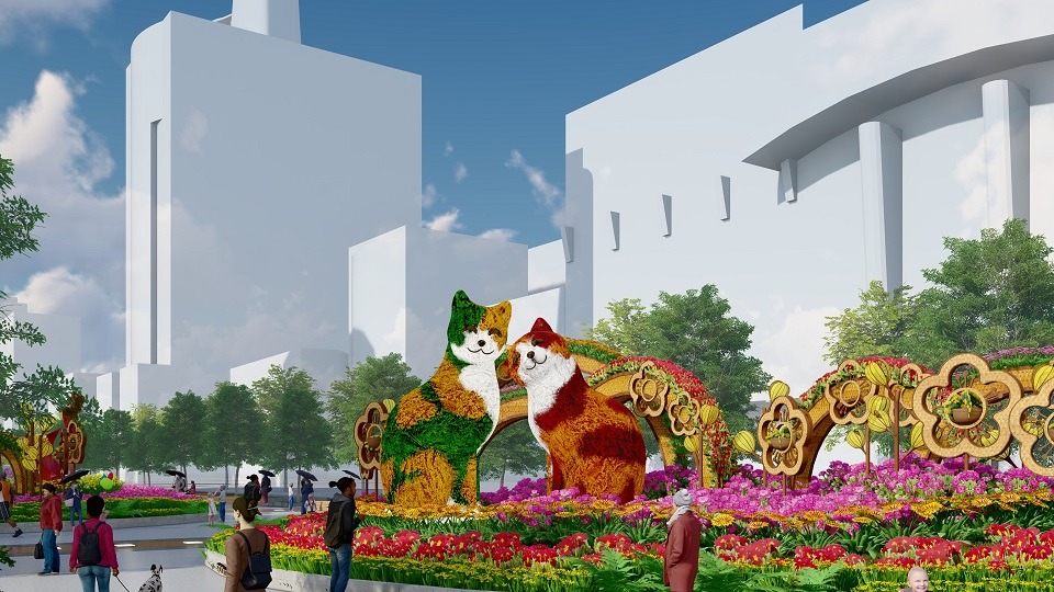 Đường hoa Nguyễn Huệ 2023